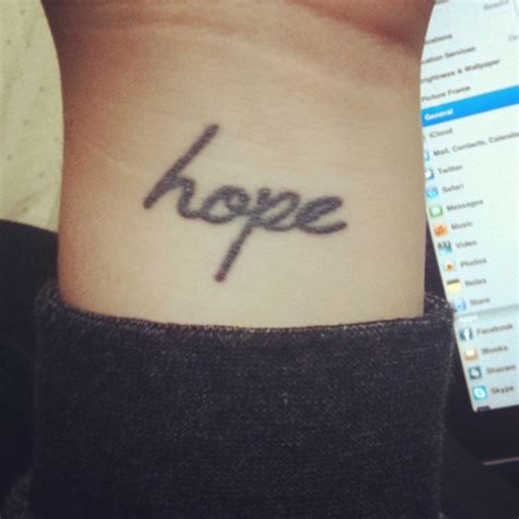 have hope tattoo